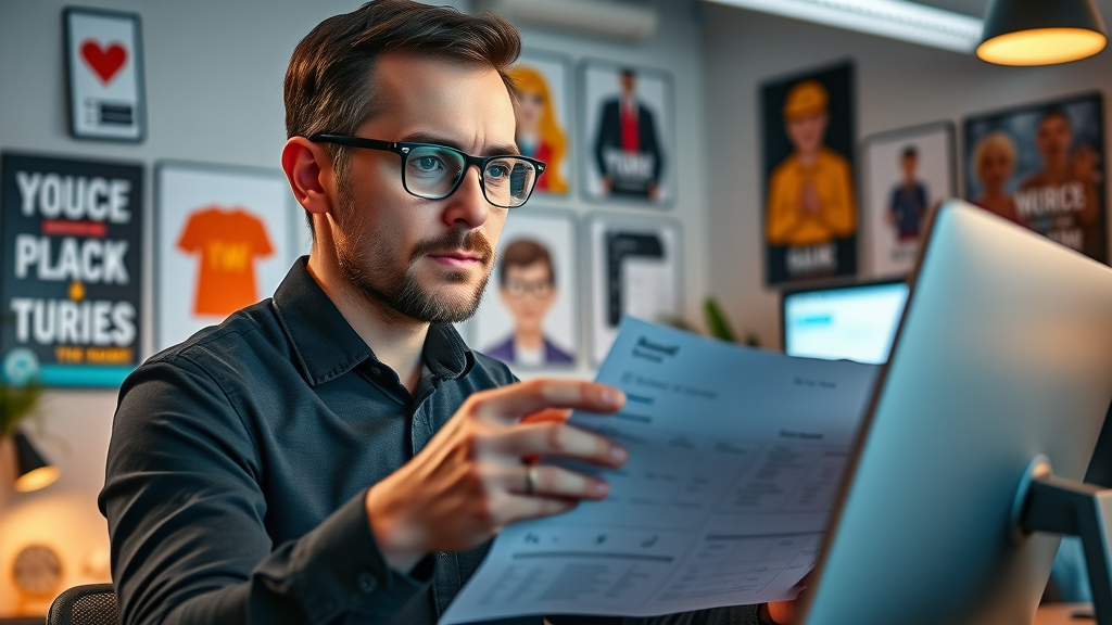 Professional digital marketer comparing go high level pricing plan options on screen in an agency workspace.