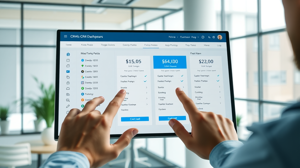go high level alternatives sleek comparative dashboard of CRM platform features and pricing plans