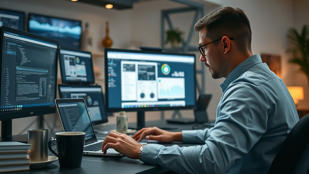 Sleek digital interface focused user navigating Go High Level CRM, marketing agency workflow, go high level for agencies